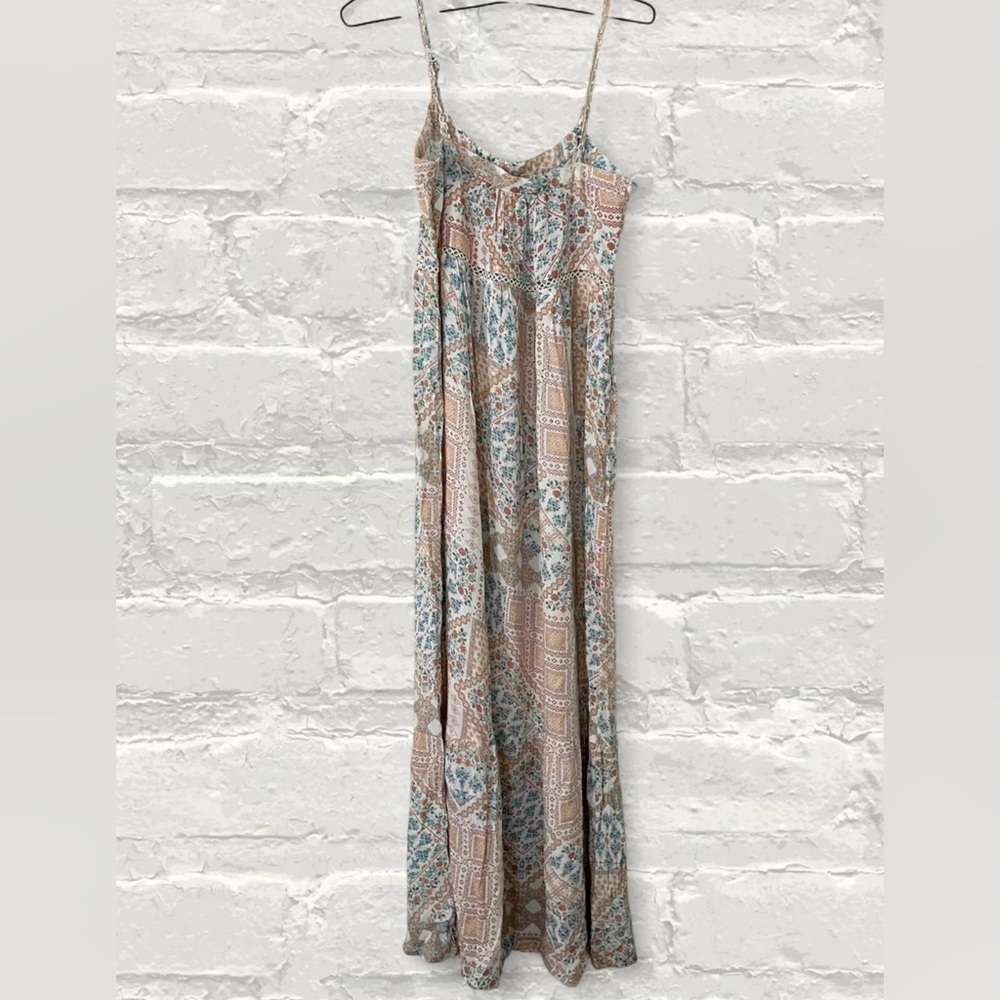 Pink Rose Patchwork Maxi Dress - Picture 2 of 3